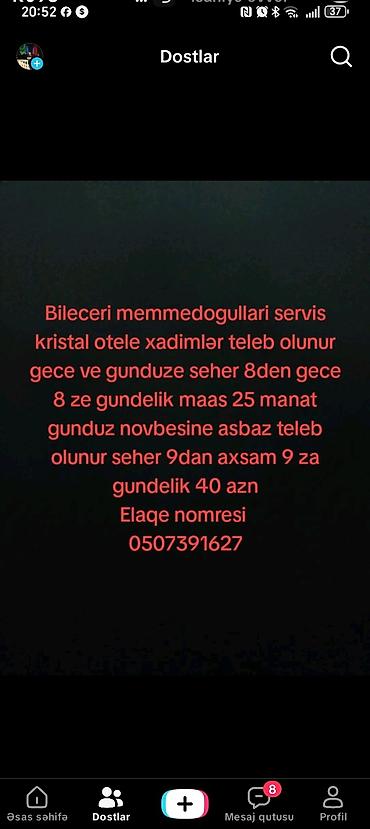 Повара: Vakansiya: Bilecəri “Məmmədoğulları” servis – Kristal otel üçün işçi — 1