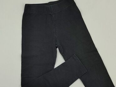 spodnie czarne sinsay: Legginsy dziecięce, H&M, 10 lat, 140, stan - Dobry