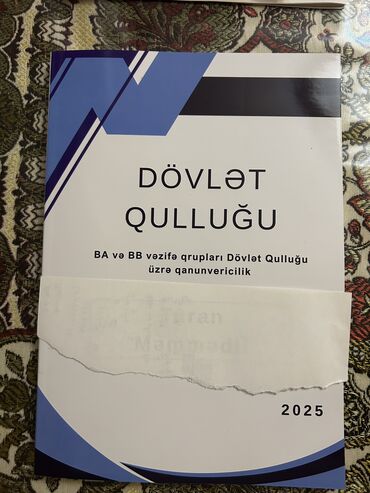 Digər kitablar və jurnallar: Dövlət qulluğu,magistratura üçün testlər,kitablar