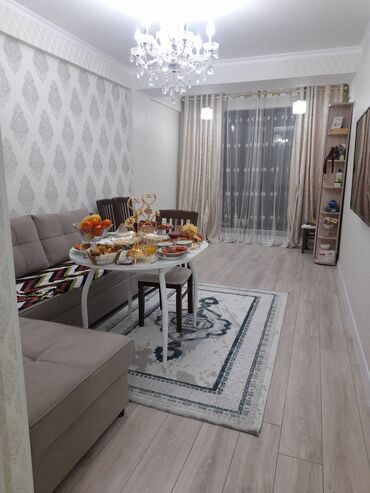 бишкек квартиры продажа: 2 комнаты, 60 м², Элитка, 4 этаж, Евроремонт
