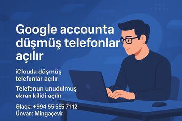 Организация мероприятий: Xidmət: Telefonların hesab və kilid problemlərinin açılması Telefona