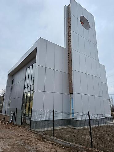 Фасадные работы: Вентилируемые фасады из алюкобонда (композитные алюминиевые панели) — 2