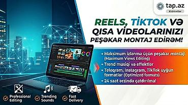 video montaj: Reels, TikTok və qısa videoların montajı xidməti — 1