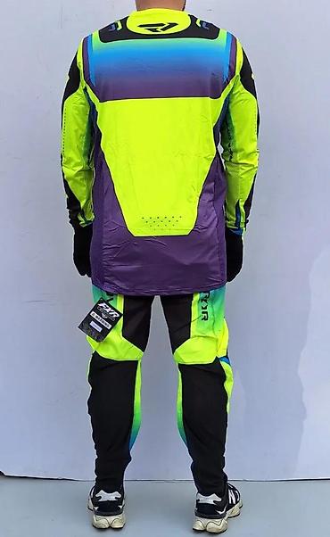 Sportska odeća: Motokros/enduro komplet – dres, pantalone i rukavice, visokovidljivi — 6