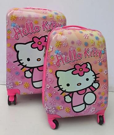 Putni koferi i torbe: Hello Kitty set kofera – 2 kom - Dizajn: Roze, sa Hello Kitty motivom — 1