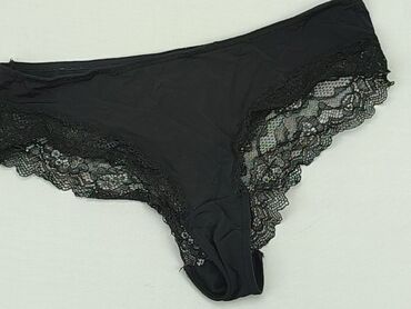 czarne bluzki ze srebrną nitką: Panties, S (EU 36), condition - Very good