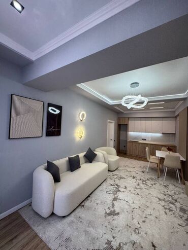 снять жилье в кыргызстане: 3 комнаты, 70 м², Элитка, 12 этаж, Дизайнерский ремонт