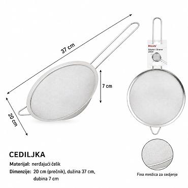 KMT Široki bočni okrugli filter sa ručkom 2406537 Praktičan kuhinjski