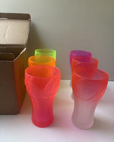 karandaş qabı: Stəkanlar, rəng - Narıncı, Şüşə, 6 ədədli dəst, 750 ml — 1