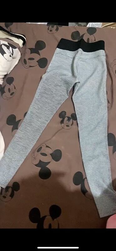 Women's Pants: Qadın şalvarı – dar kəsimli, elastik bel hissəli - Rəng və naxış