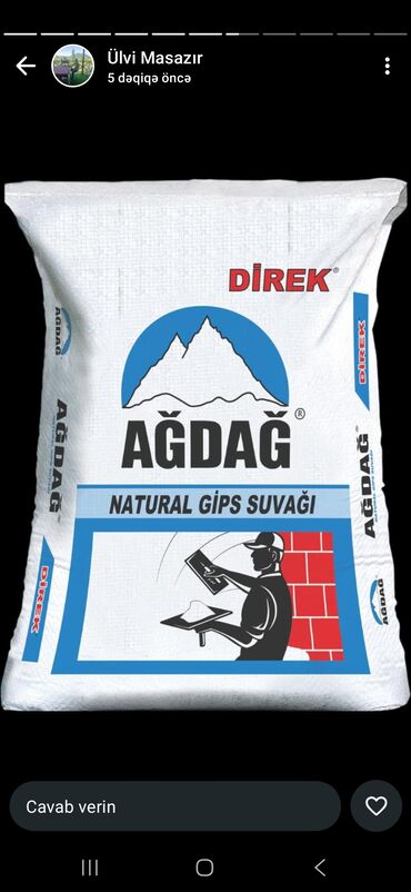 Sement: Holcim Sement, M-400, A-klass, Kredit var, Pulsuz çatdırılma — 14