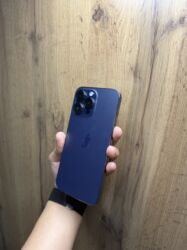 купить айфон 13 про макс 256 гб: IPhone 14 Pro Max, Колдонулган, 512 ГБ, Deep Purple, Коргоочу айнек, Каптама, Бөлүп төлөө менен, 95 %