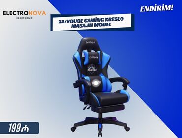 Noutbuklar üçün örtük və çantalar: 📦 Gaming Kreslo 7042 Mavi – Oyunçu Kreslosu 🖤 Şık dizayn və maksimum