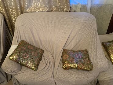 мебель альянс: Прямой диван, цвет - Белый, Б/у