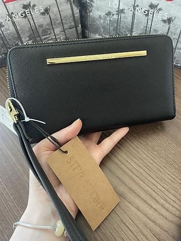 Steve Madden qadın pulqabısı / wristlet - Rəng: qara - Material