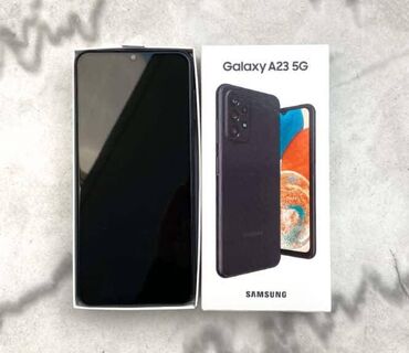подержанный телефон: Samsung Galaxy A23, 128 ГБ, цвет - Черный, Сенсорный, Отпечаток пальца, Две SIM карты