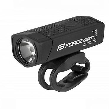 decathlon srbija: SVETLO PREDNJE FORCE DOT 300LM USB, CRNO | 1 x LED 300 LM 3 funkcije — 1