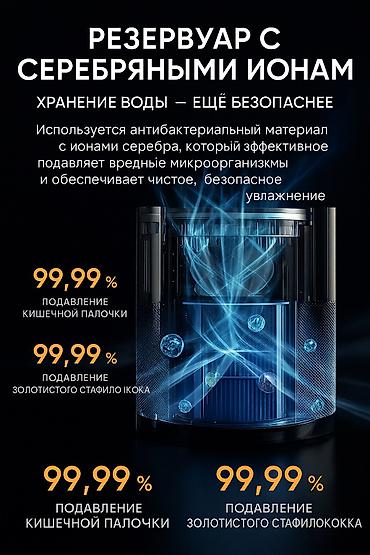 увлажнители: Увлажнитель воздуха Haier, Традиционный, Настольный, Таймер — 5