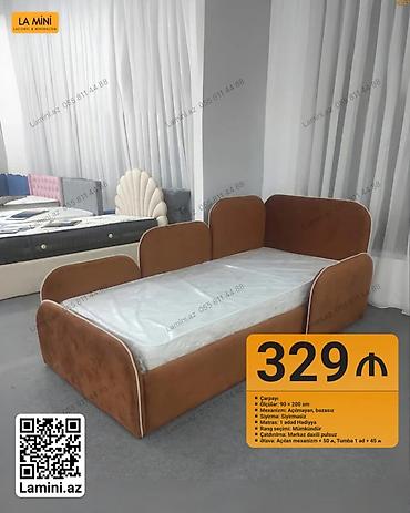 Ev və bağ: Uşaq/yeniyetmə üçün rahat çarpayı - Ölçü: 90 × 200 sm - Mexanizm — 1