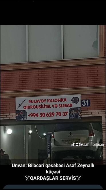 avtomobil kondisioner qaz vurulmasi qiymeti: Rulavoy. Qidrousilitel. Slesar. Bileceri, DSK, qardaşlar servis