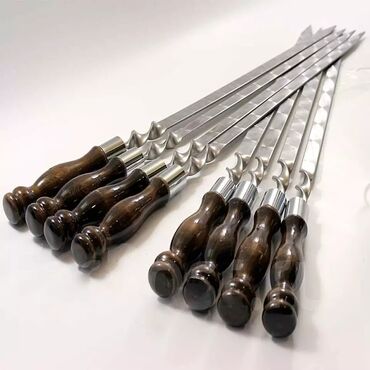 Şişlər: Təmiz nerj şişlər 70 sm taxta qulp. Paslanmaz şişlər həm tikə həm — 3