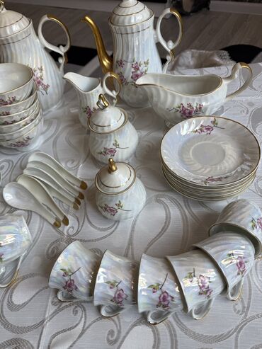 Nahar dəstləri və servizlər: Nahar dəsti, rəng - Ağ, Keramika, 6 nəfərlik, Rusiya — 8