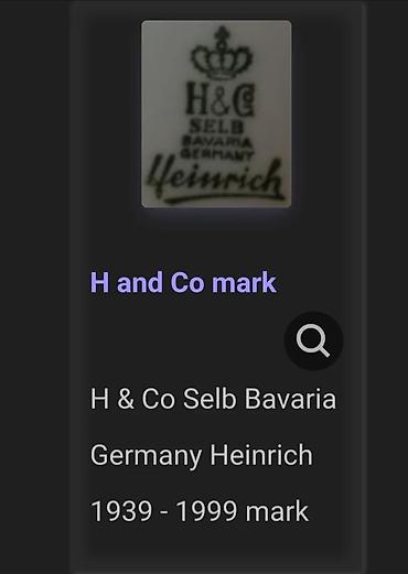 Kuhinjski setovi: Lux tanjiri Heinrich i Co 1939g+ Bavaria,desertni. Luksuzni — 11