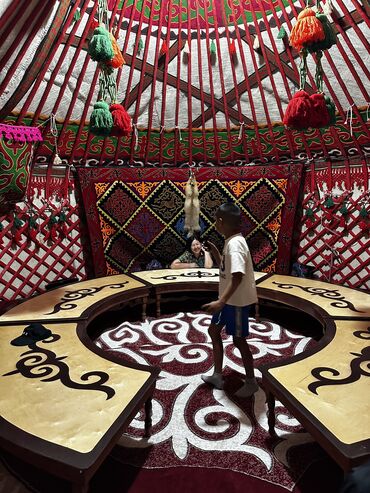 Аренда юрт: Аренда юрты, Каркас Деревянный, 85 баш, Посуда, Самовар, С полом — 6