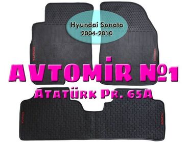 hyundai sonata aksesuar: Hyundai Sonata 2004-2010 ucun silikon ayaqaltilar 🚙🚒 Ünvana və