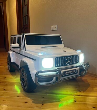 uşaq kostyumu: Mercedes g63 4×4 elektrikli (uzaqdan idare etmede var) 70kq çeki