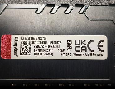 rush wave: Оперативная память (RAM) для ПК, Новый, Kingston Fury, 16 ГБ, DDR4, 3200 МГц — 3