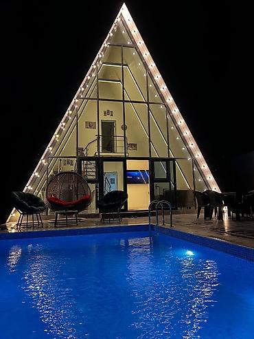 Günlük kirayə evlər: Bağ evi kirayə verilir, Merdekan Mərdəkanda yerləşən isti, hovuzlu bağ — 1