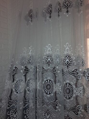 Pərdə və tüllər: Yeni, Tül, rəng - Ağ — 6