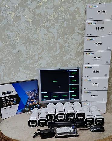 səs karti: Monitor DVR 8 çıxışlıdir (Təzədir) Telefondan izləmə. 8 ədəd color — 1