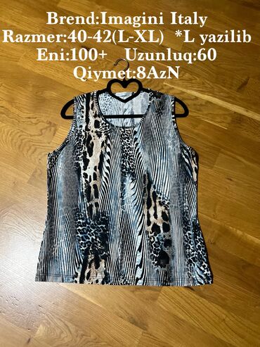 qadın geyimləri və qiymətləri: Brend:Imagini Italy Razmer:40-42(L-XL) *L yazilib Eni:100+