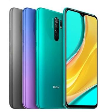 телефон рассрочку: Xiaomi, Redmi 9, Б/у, 64 ГБ, цвет - Синий, 2 SIM