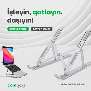 Digər kompüter aksesuarları: •Material - Alüminium arintisi+silikon • 5 saviyyada hündürlüyün