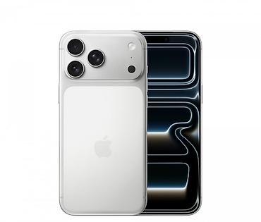 IPhone 17 Pro, Б/у, 512 ГБ, Серебристый, Защитное стекло, Чехол, Кабель, 100 %