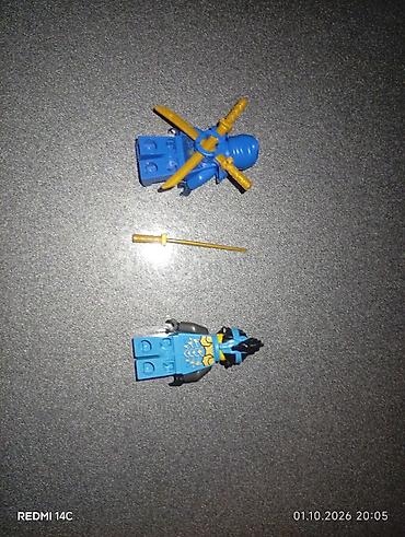toy sacları: LEGO full orijonal Lego uslubunda minifiqur dəsti – mavi ninja temalı — 1