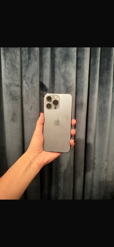 alfon 13 pro: IPhone 13 Pro, 128 GB, Sierra Blue, Face ID, Barmaq izi, Sənədlərlə