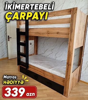 Детская мебель: İkimərtəbəli çarpayı - Kompakt dizayn: Kiçik otaqlar üçün yerə qənaət — 1