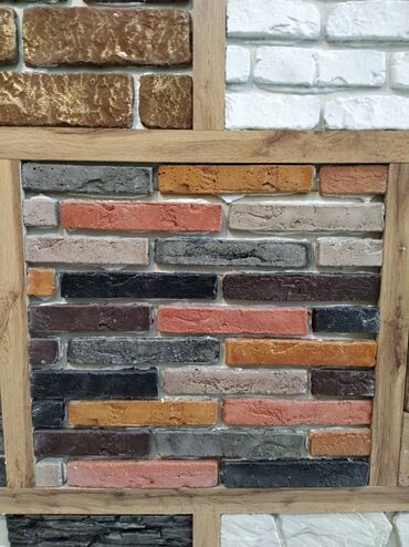 kafeli: Dekorativ divar üzlüyü – kərpic fakturalı panellər - Material