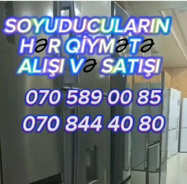 Soyuducular: İşlənmiş 2 qapılı Soyuducu Satılır, Təkərli