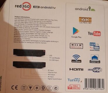 ucuz smart televizorlar: İşlənmiş Smart TV boks 8 GB /