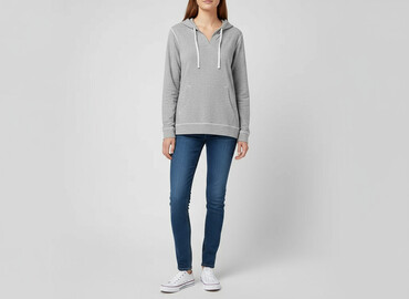 bluzy z nadrukiem wrocław: H&M, Women`s hoodie, size L