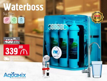 İçkilər üçün digər texnika: 💧 WATERBOSS - Su Filtri – Ailən üçün saf seçim 💧 🔹 6 mərhələli