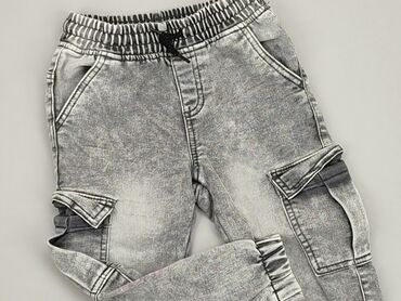 cienkie jeansy z wysokim stanem: Jeans, Little kids, 3-4 years, 104, condition - Very good