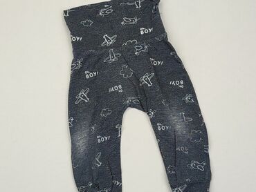 czarne legginsy 98: Spodnie dresowe, 3-6 m, stan - Zadowalający