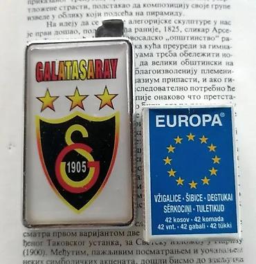 Upaljači i prateća oprema: Pljosnati upaljač GALATASARAY 1905 I8x5cm!. Ispravan. Prelep upaljač — 5