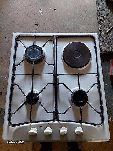 silver elektrikli soba: Dörd gözlü sobaüstü plitə - Kombinə edilmiş panel: 3 qaz ocağı + 1 — 1